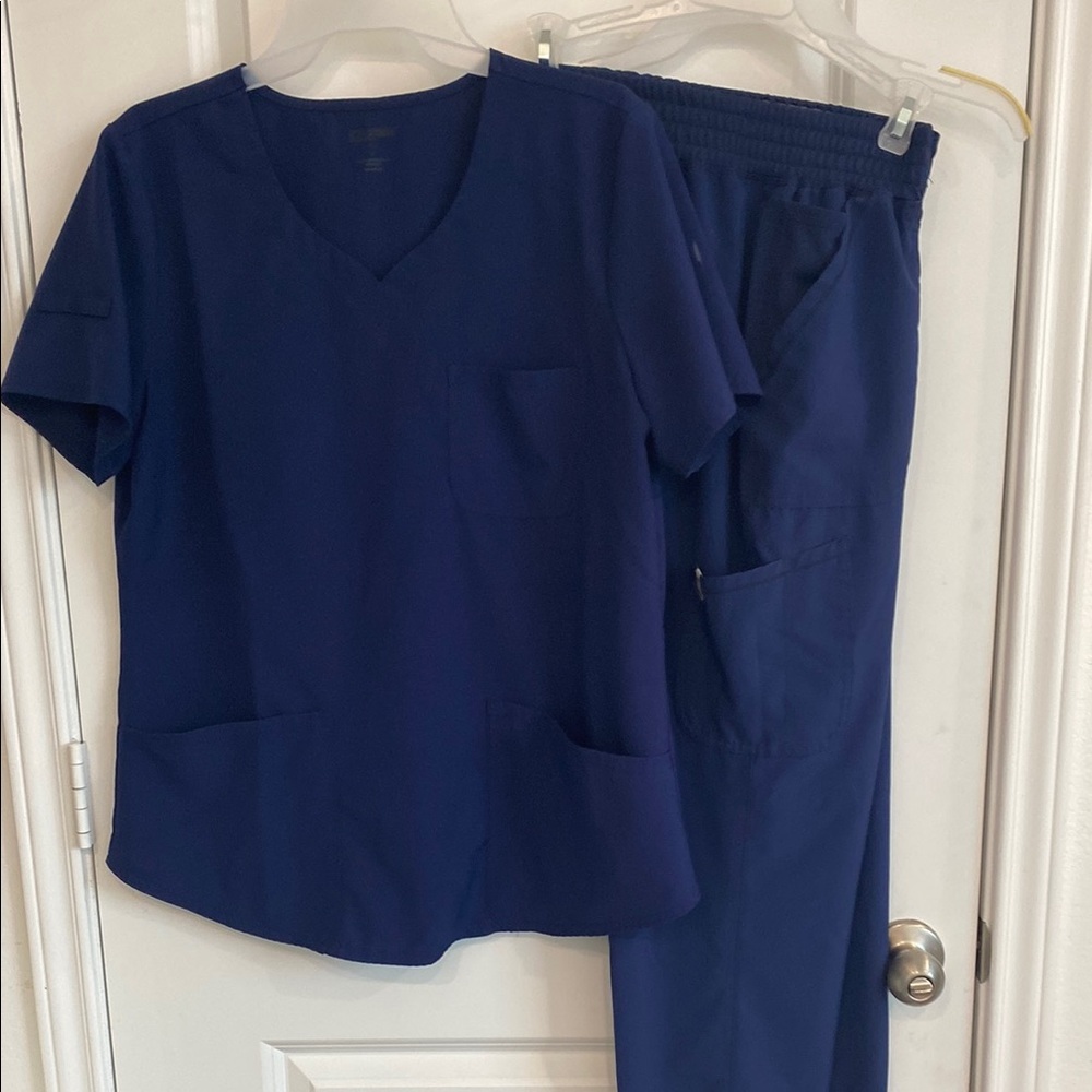 Navy Blue Scrub Set